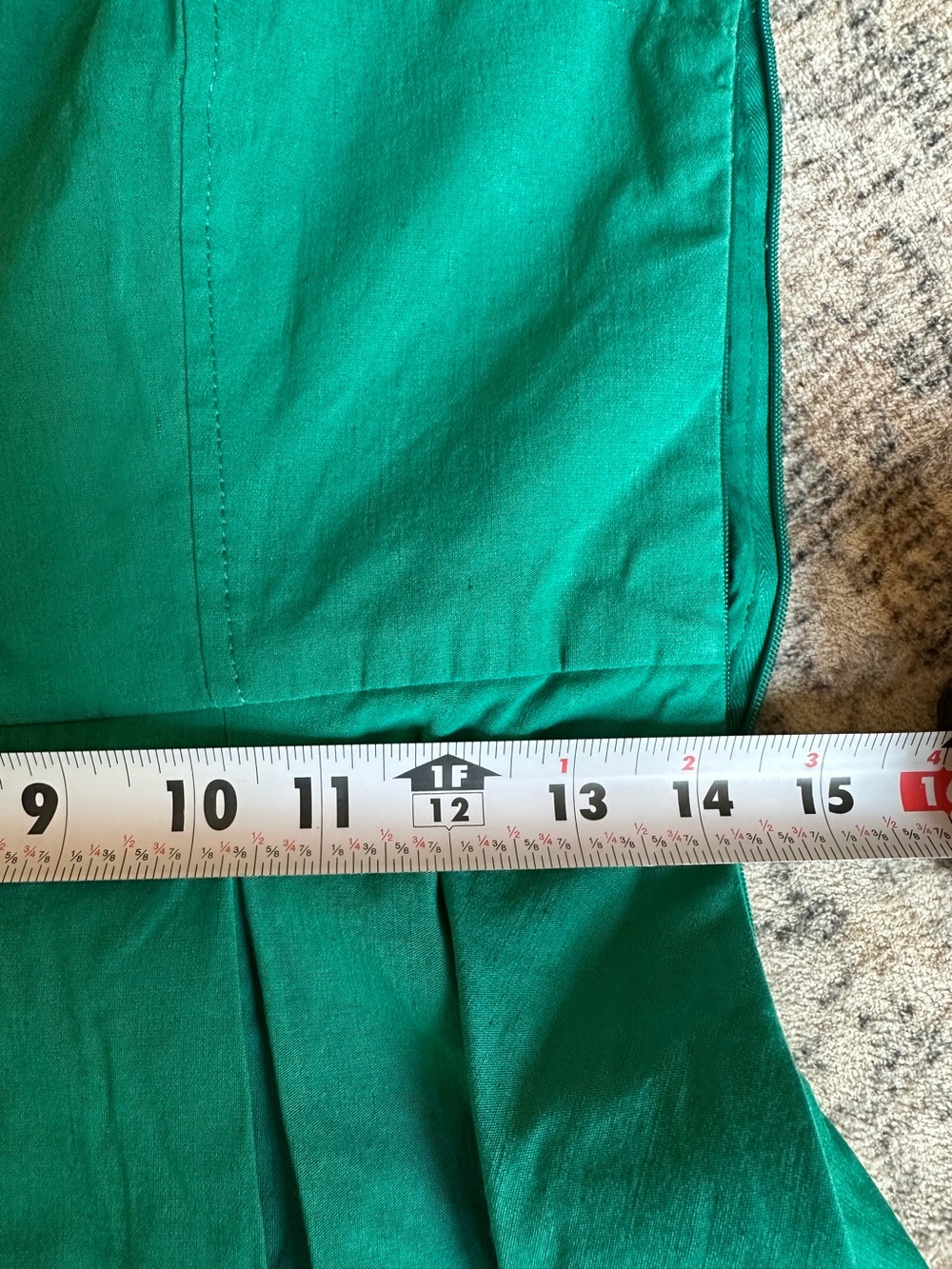 MAEVE ANTHROPOLOGIE GREEN BUTTON FRONT MIDI DRESS SZ 8 BROKEN ZIPPER AS IS - Picture 10 of 13